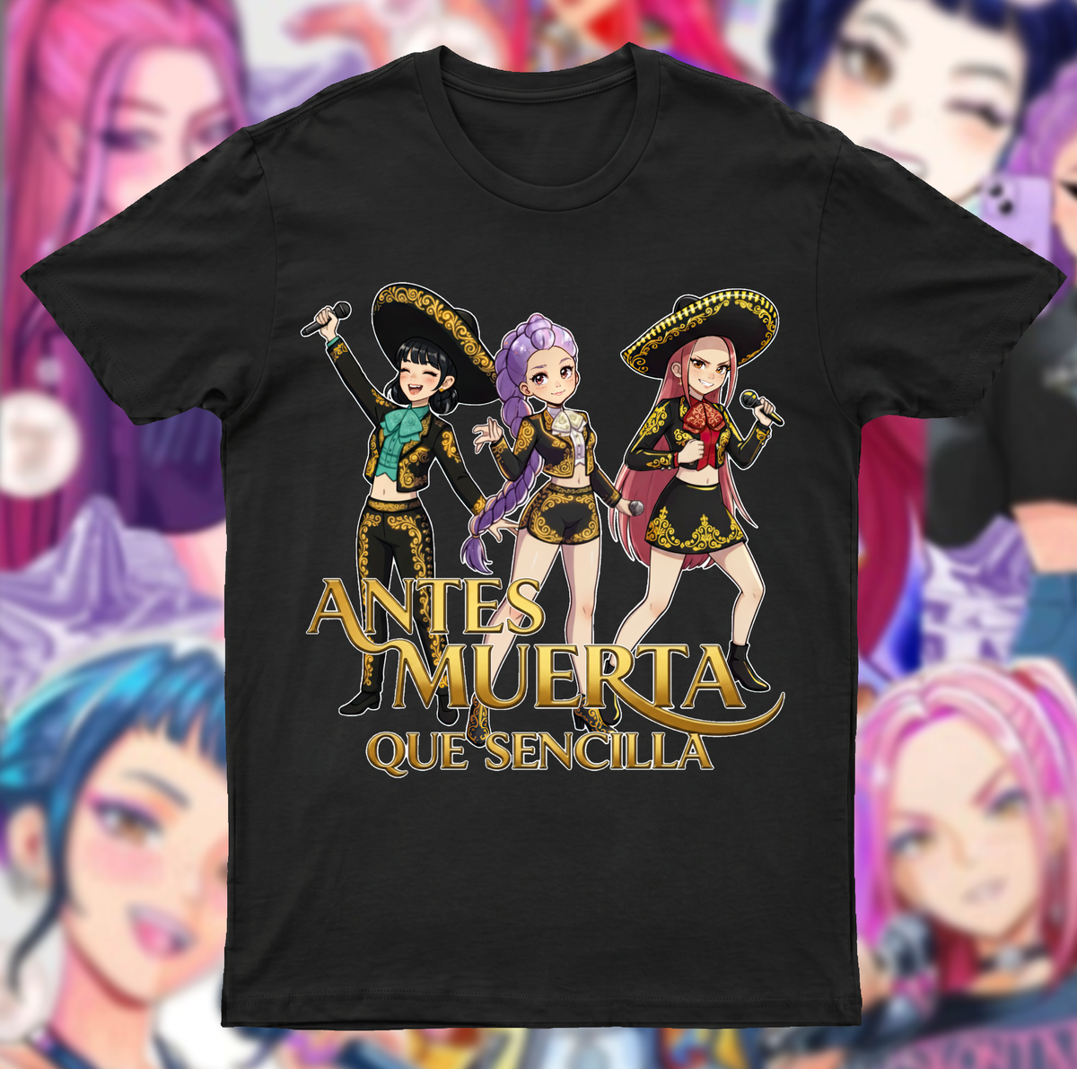 Playera Antes muerta que sencilla sombreros