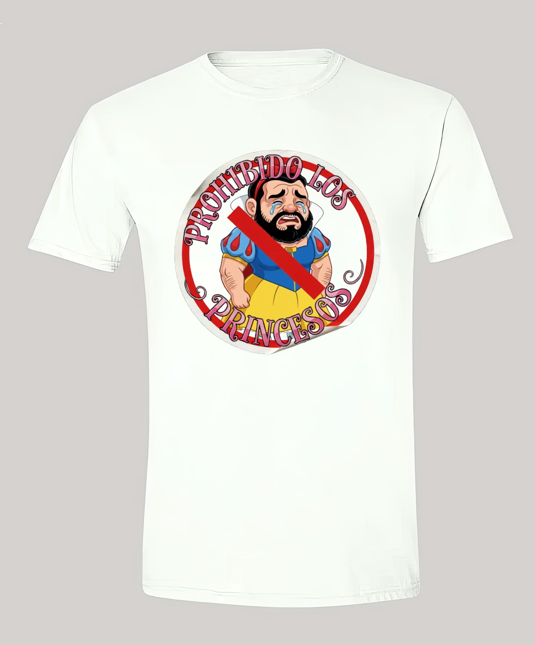 Playera PROHIBIDO LOS PRINCESOS