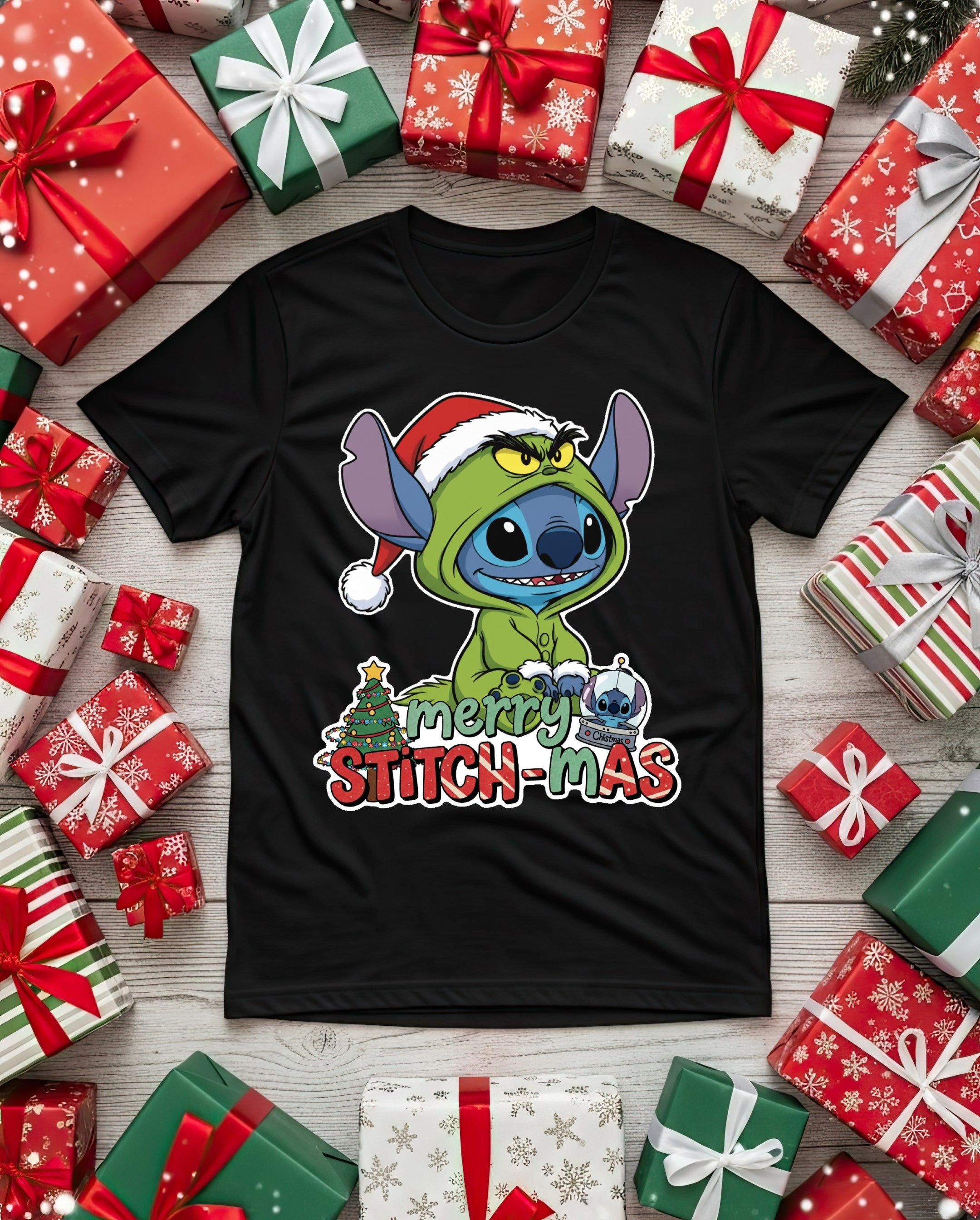 Playera MERRY STITCH-MAS