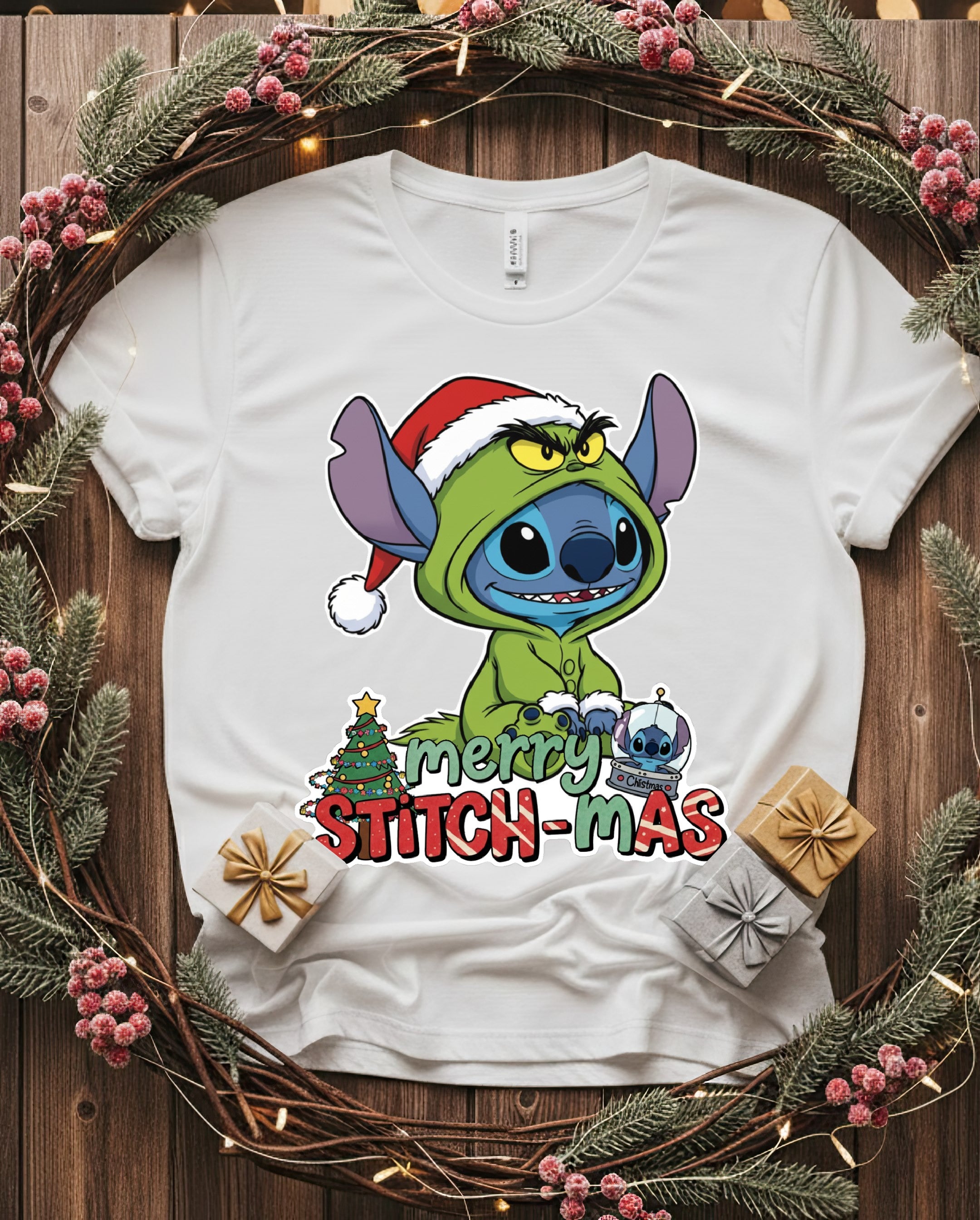 Playera MERRY STITCH-MAS