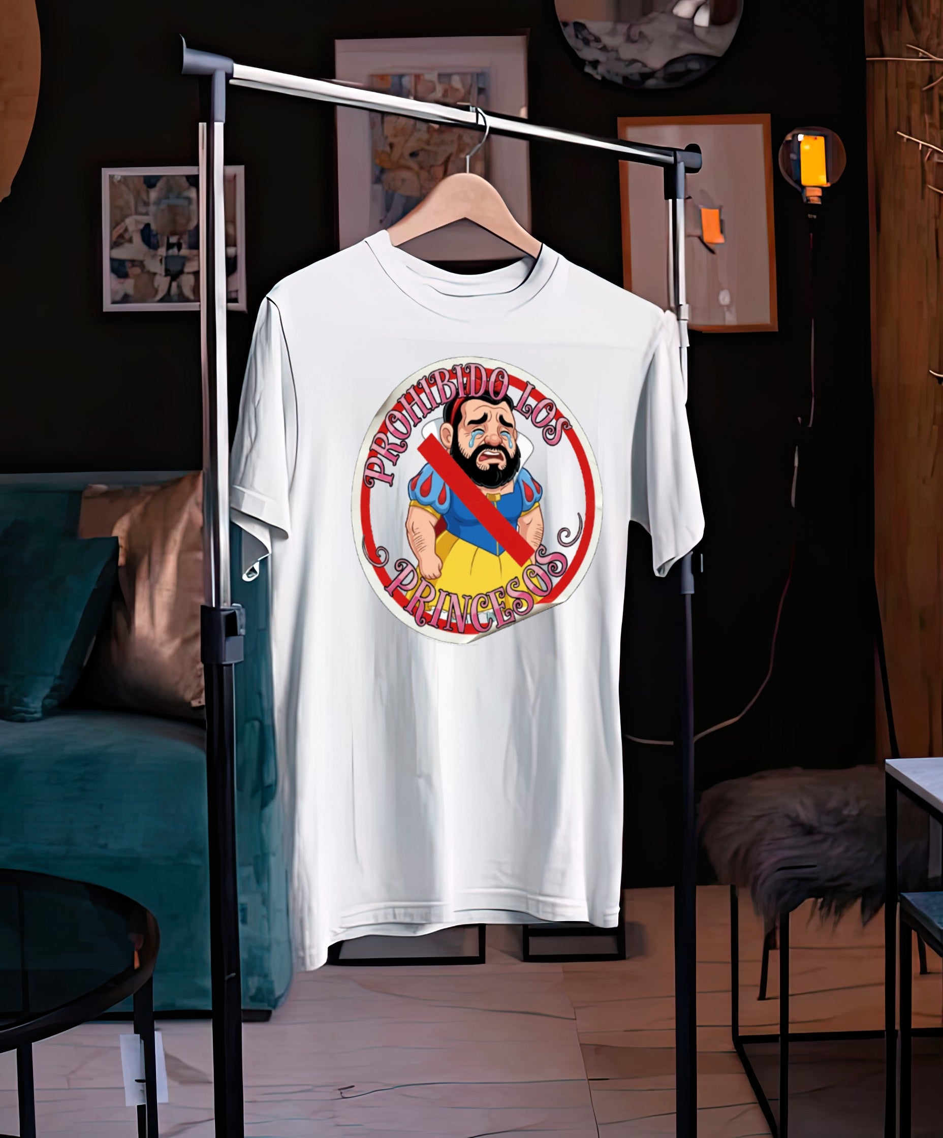 Playera PROHIBIDO LOS PRINCESOS