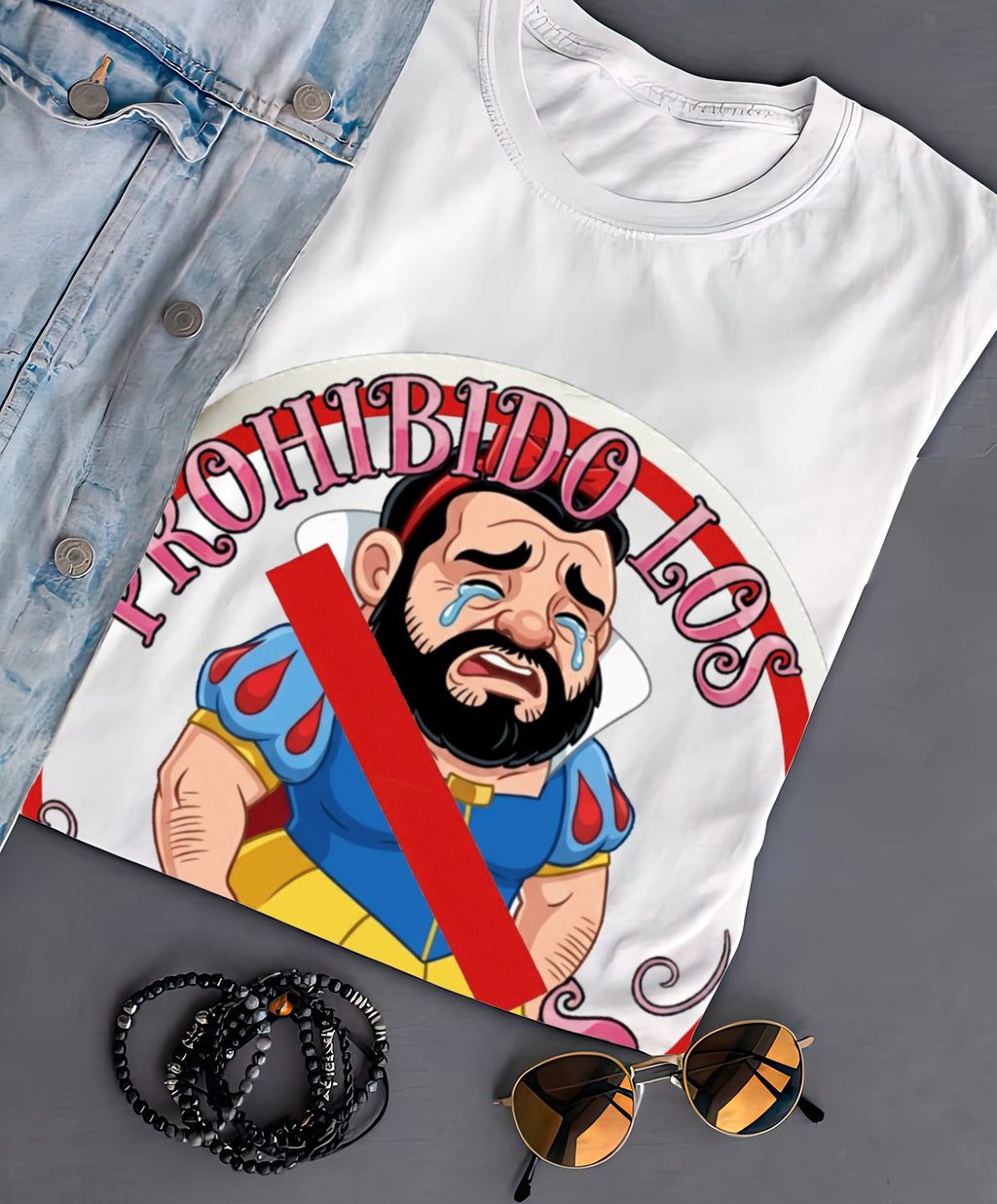 Playera PROHIBIDO LOS PRINCESOS