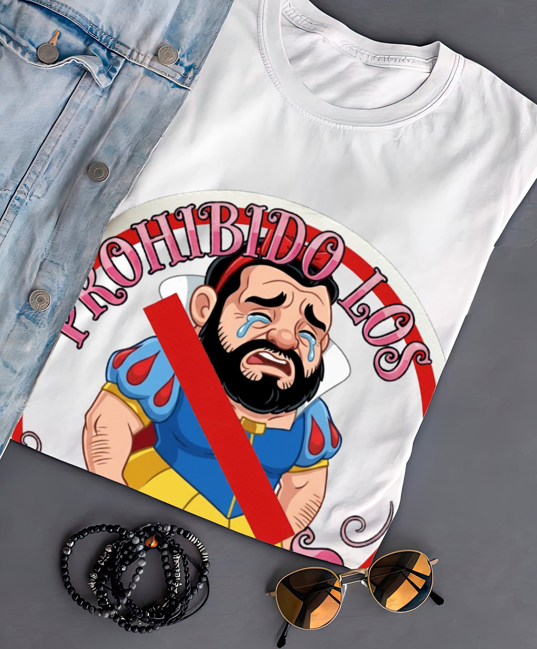 Playera PROHIBIDO LOS PRINCESOS