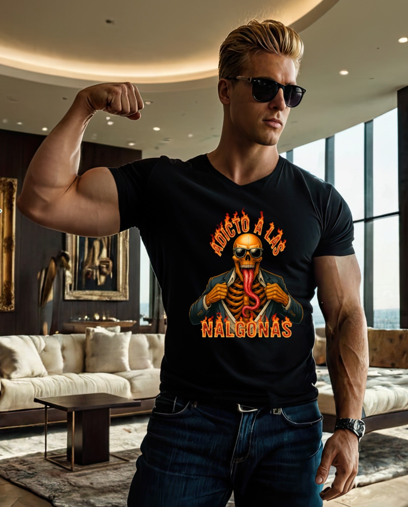 Playera Adicto a las nalgonas