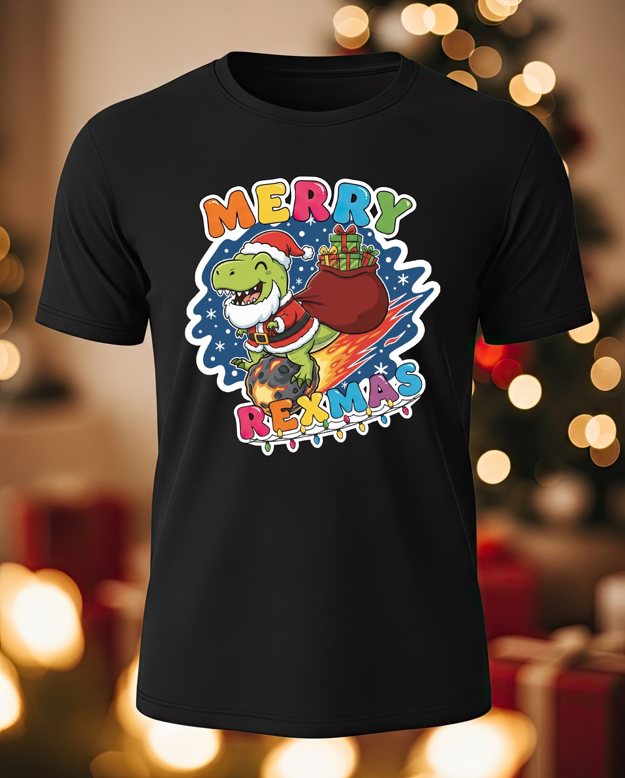 Playera HAPPY MERRY REXMAS