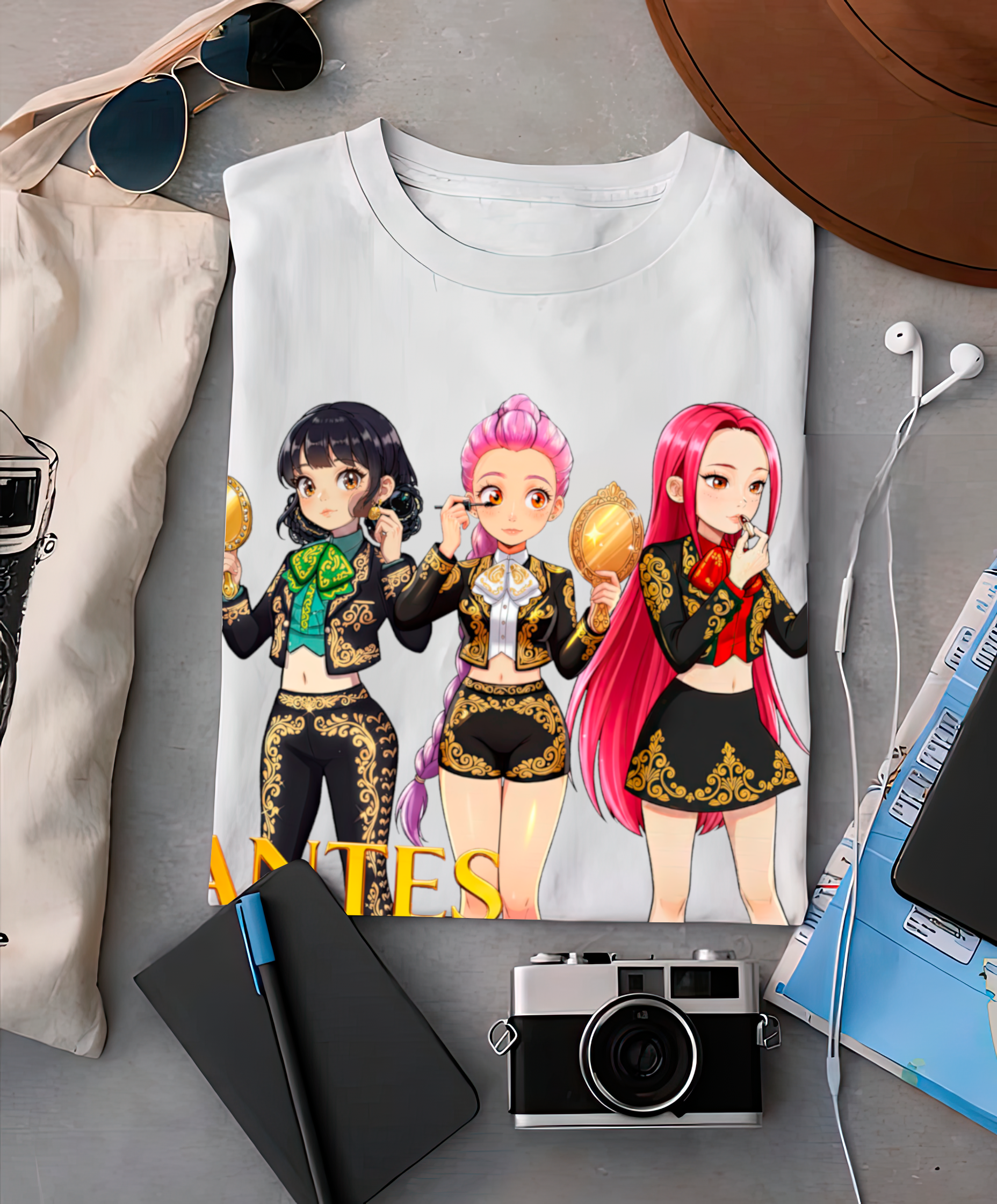 Playera Antes muerta que sencilla charro negro