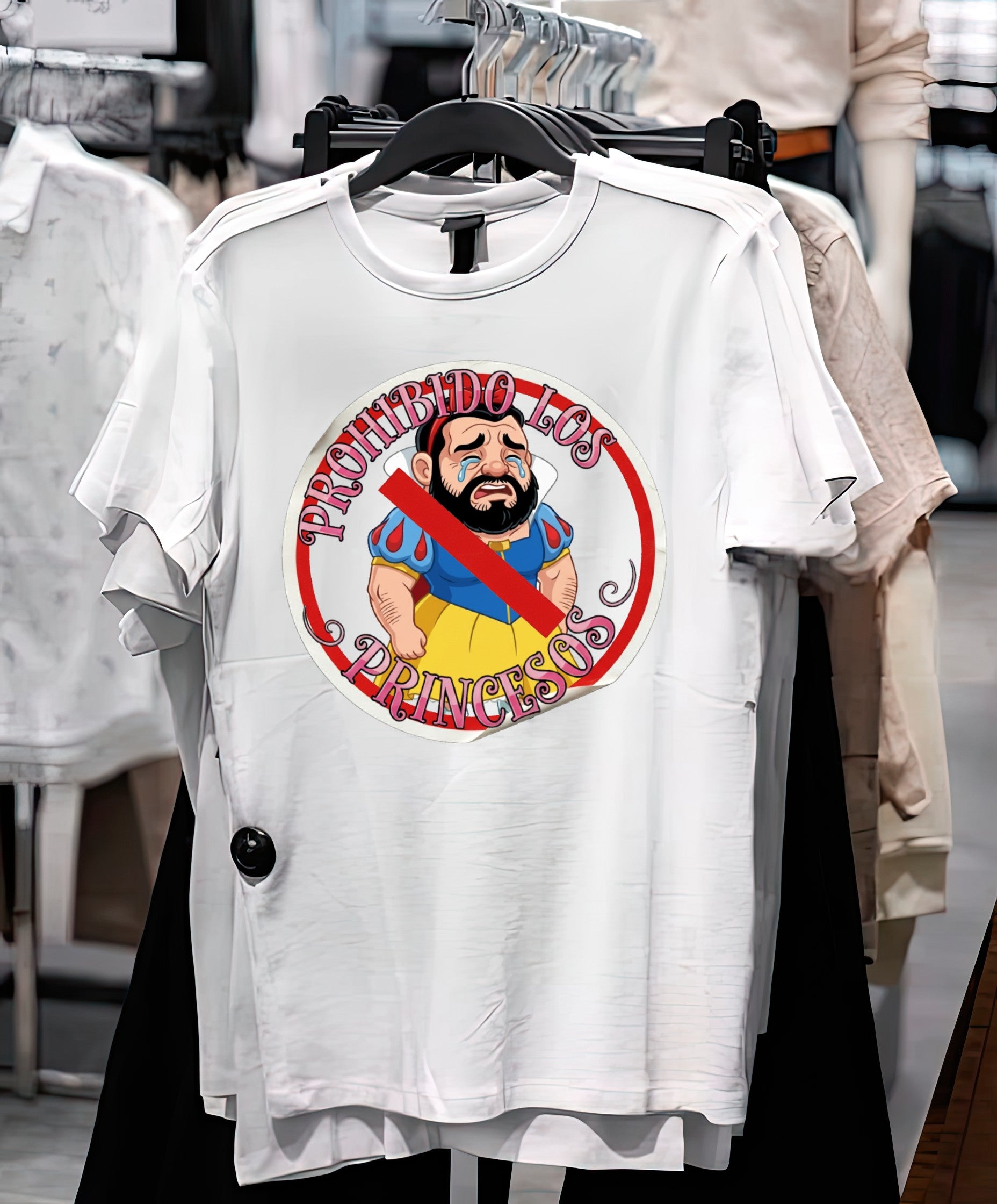 Playera PROHIBIDO LOS PRINCESOS