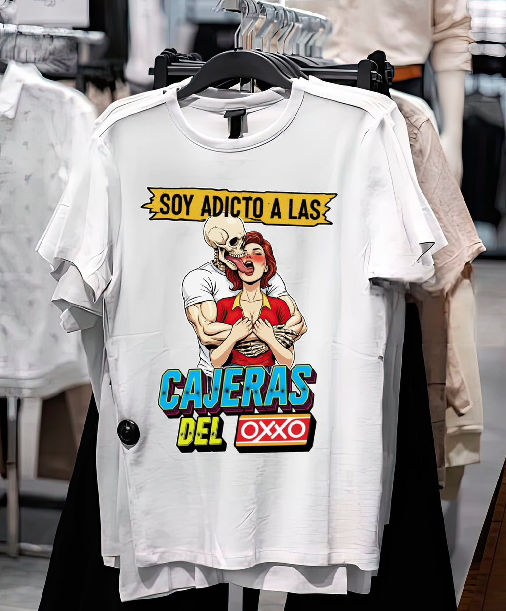 Playera Adicto a las cajeras del OXXO