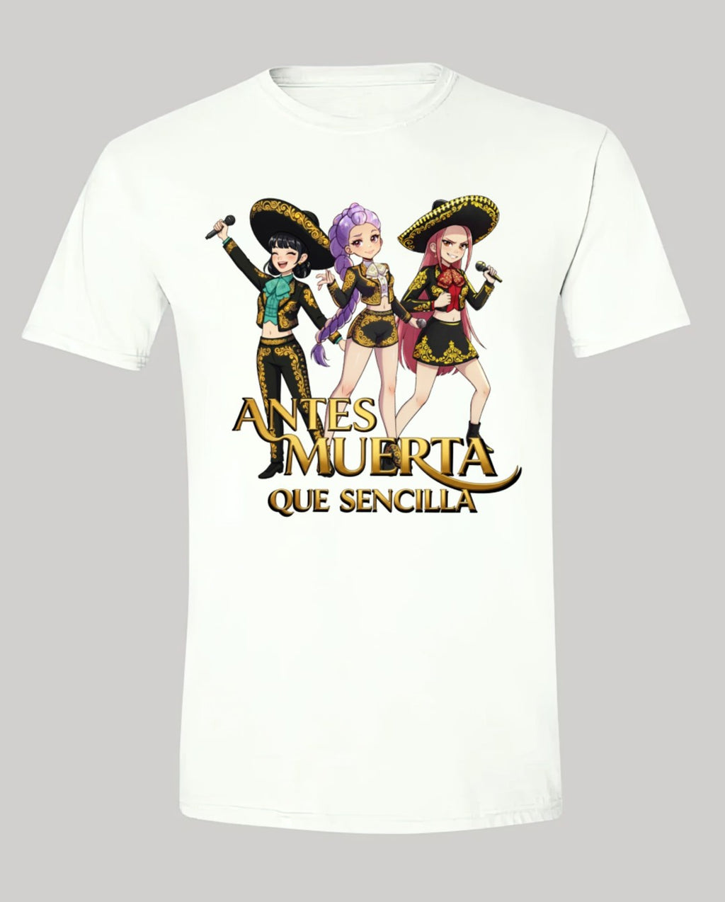 Playera Antes muerta que sencilla sombreros