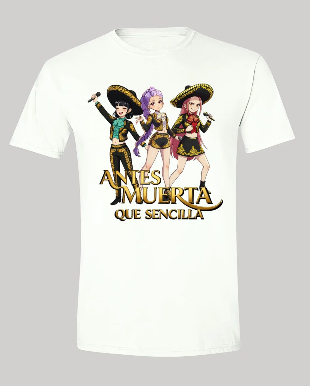 Playera Antes muerta que sencilla sombreros