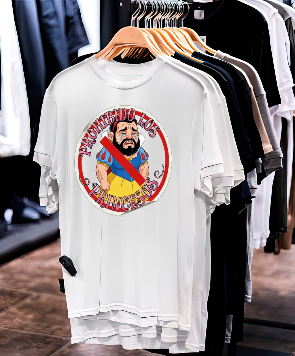 Playera PROHIBIDO LOS PRINCESOS