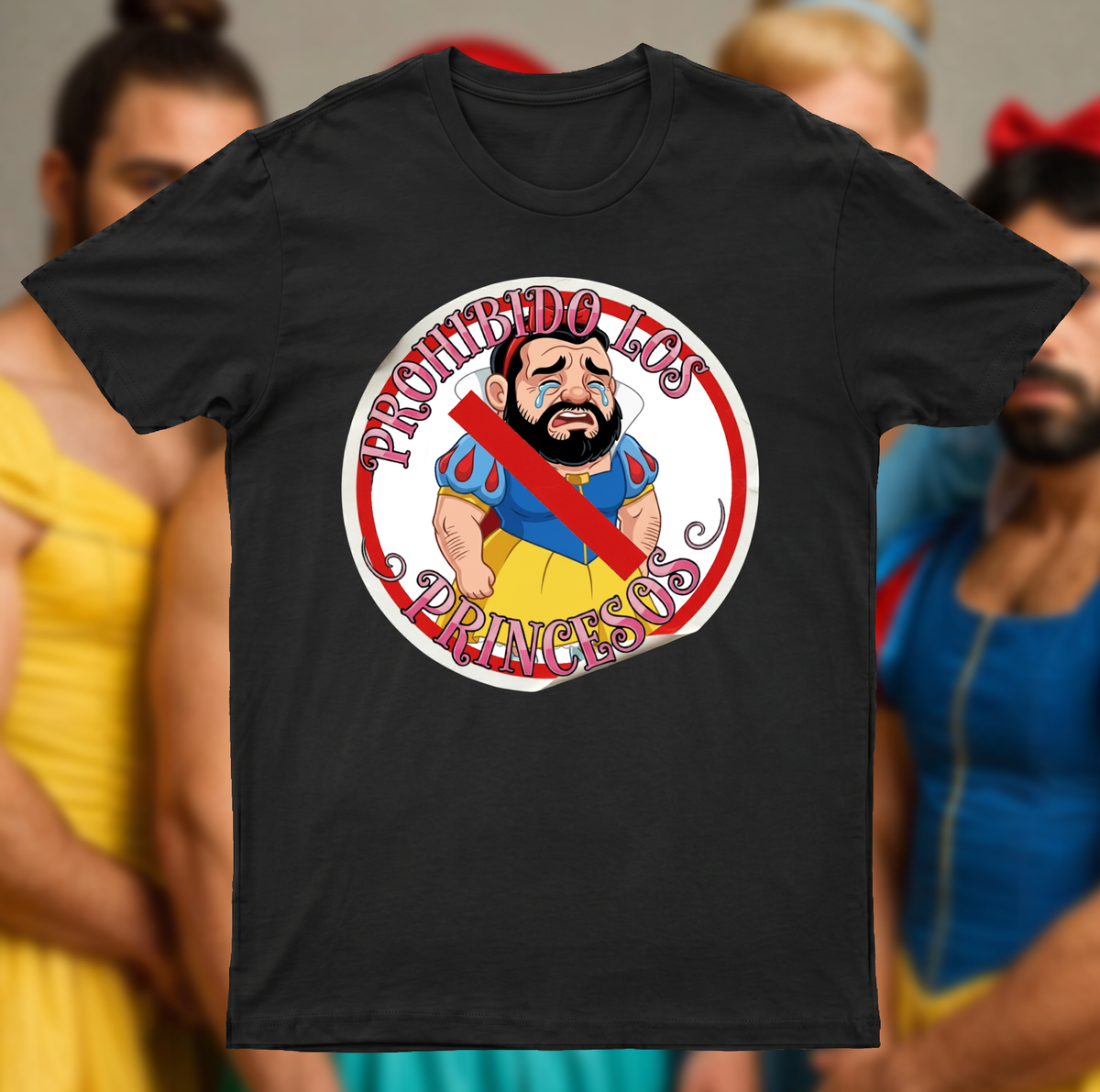 Playera PROHIBIDO LOS PRINCESOS