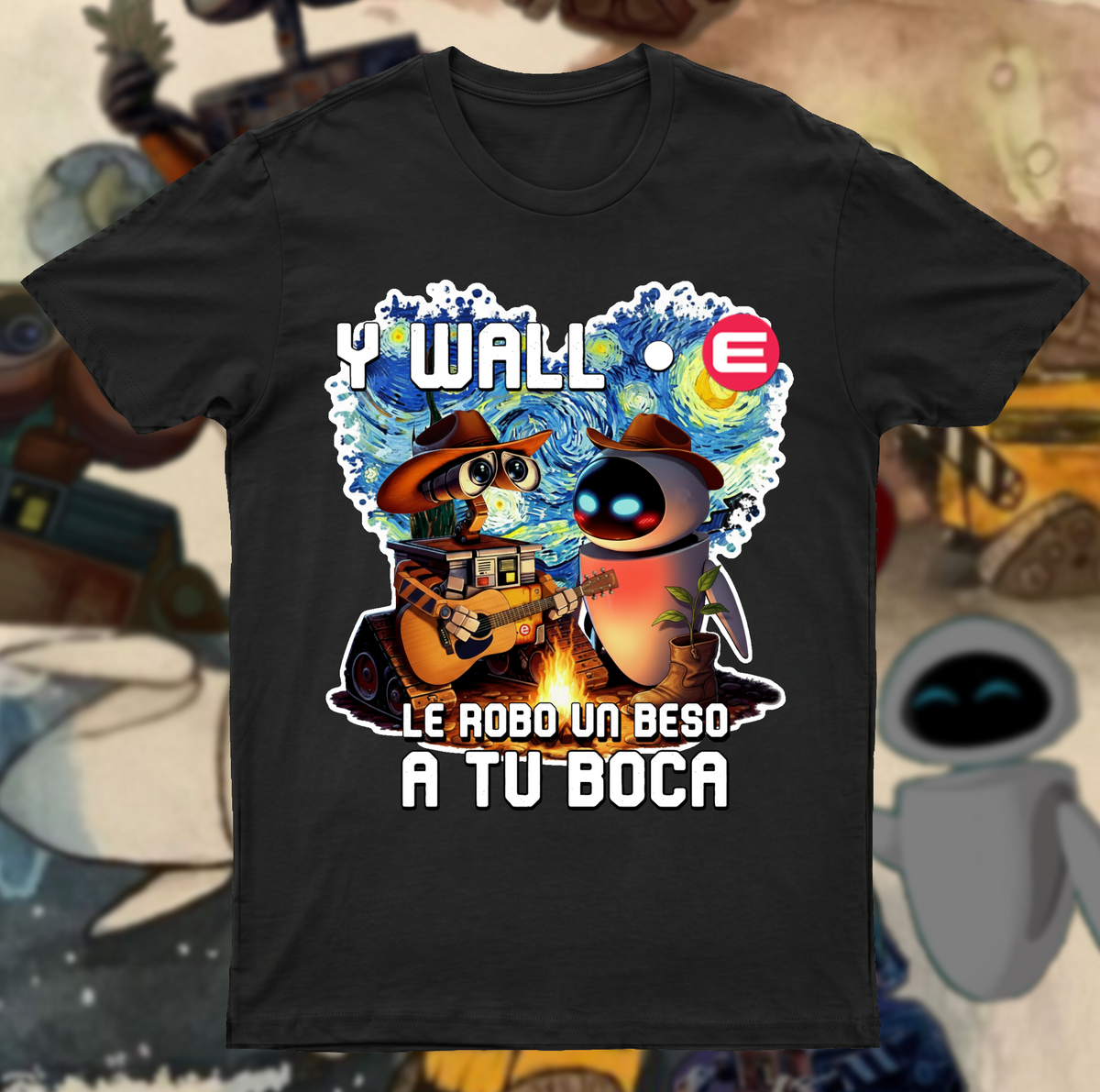 Playera Y WALLE ROBO UN BESO