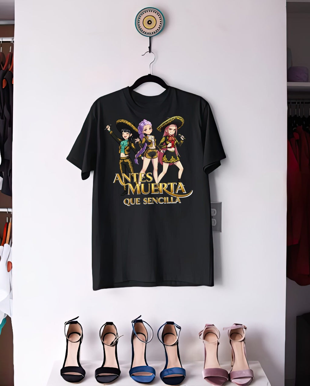 Playera Antes muerta que sencilla sombreros