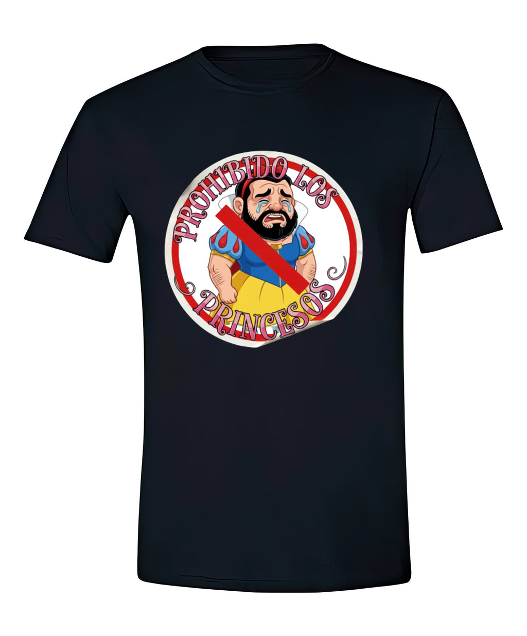 Playera PROHIBIDO LOS PRINCESOS