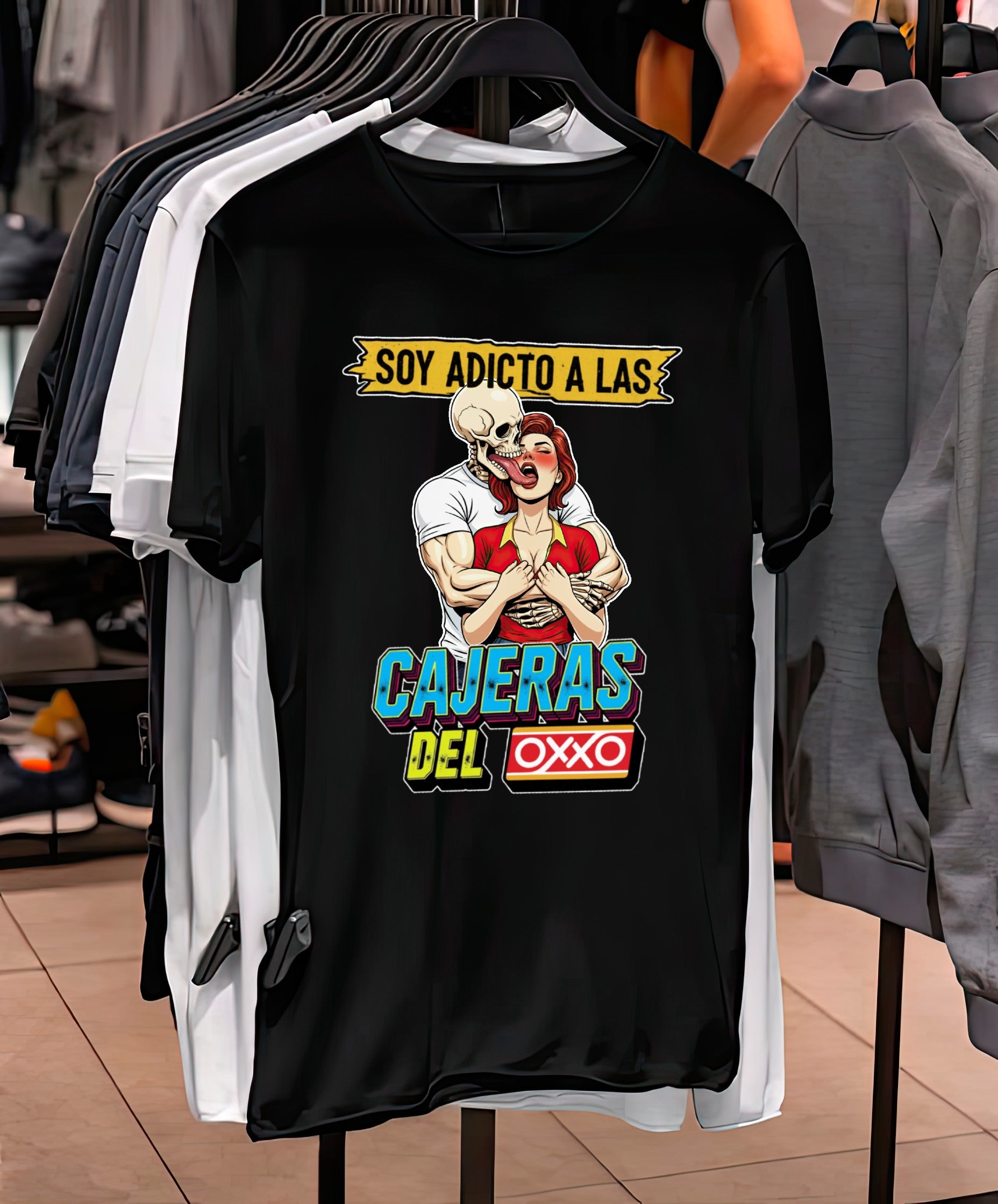 Playera Adicto a las cajeras del OXXO