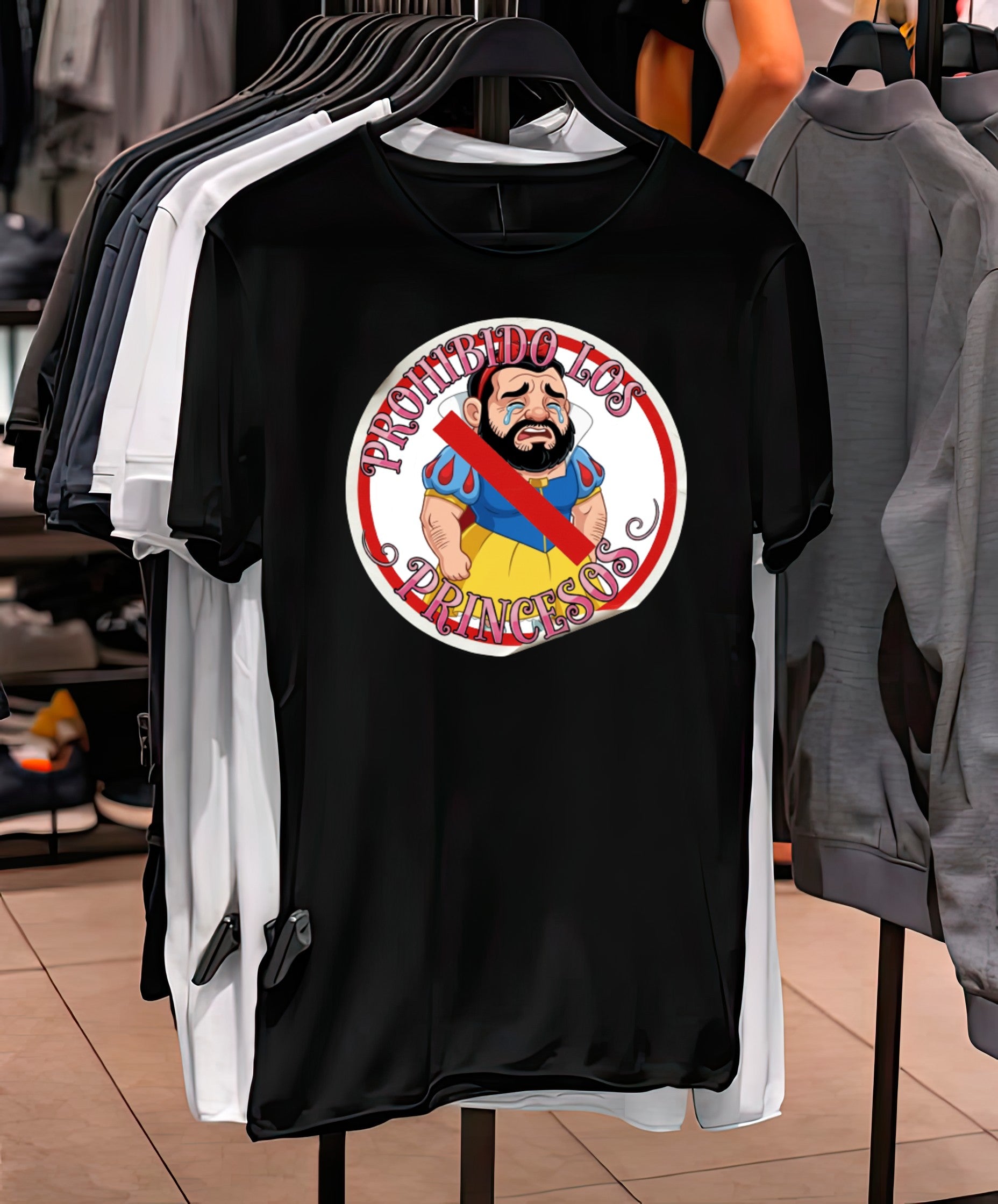 Playera PROHIBIDO LOS PRINCESOS