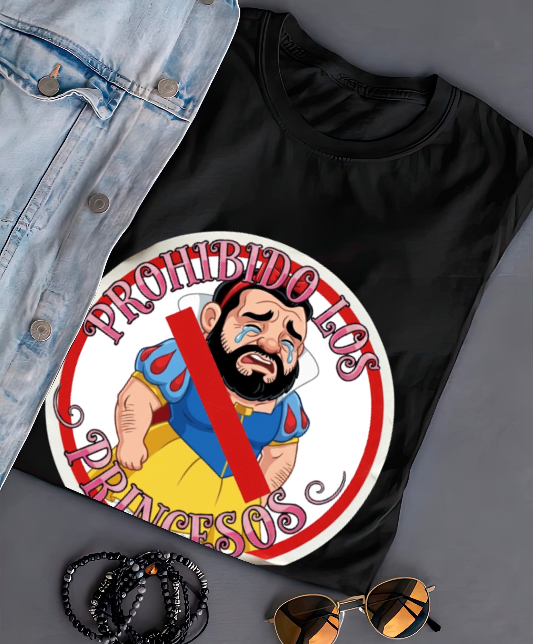 Playera PROHIBIDO LOS PRINCESOS