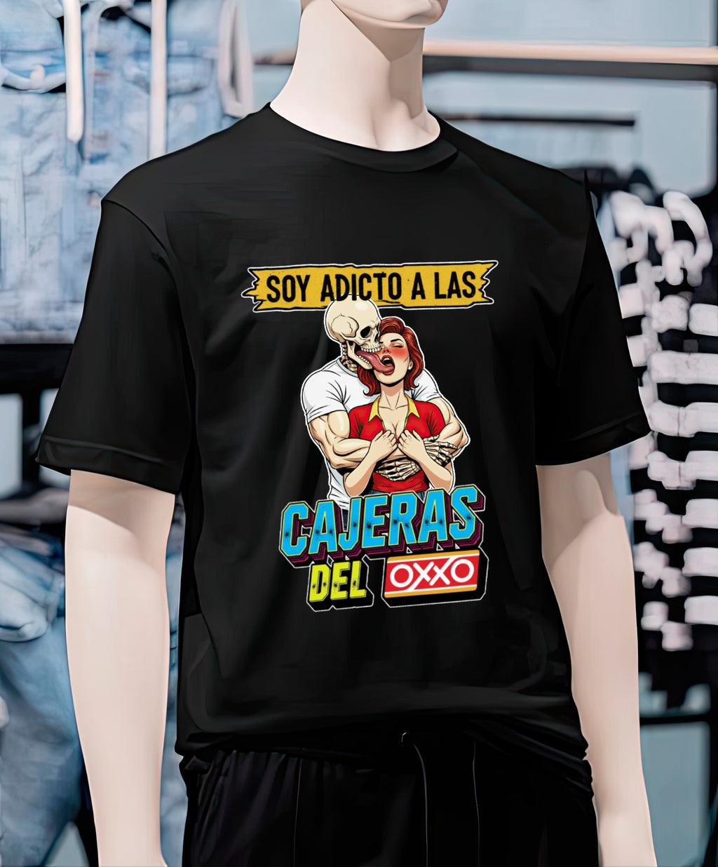 Playera Adicto a las cajeras del OXXO