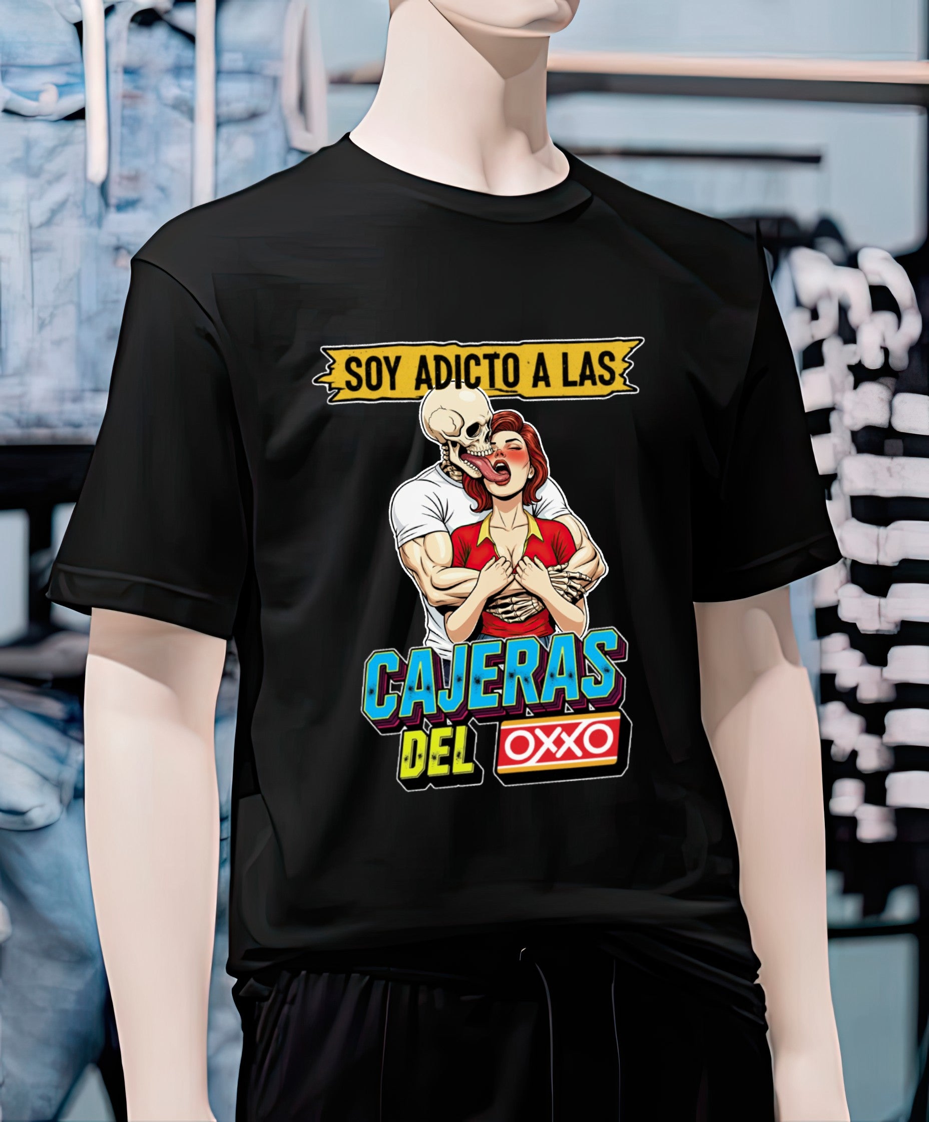 Playera Adicto a las cajeras del OXXO