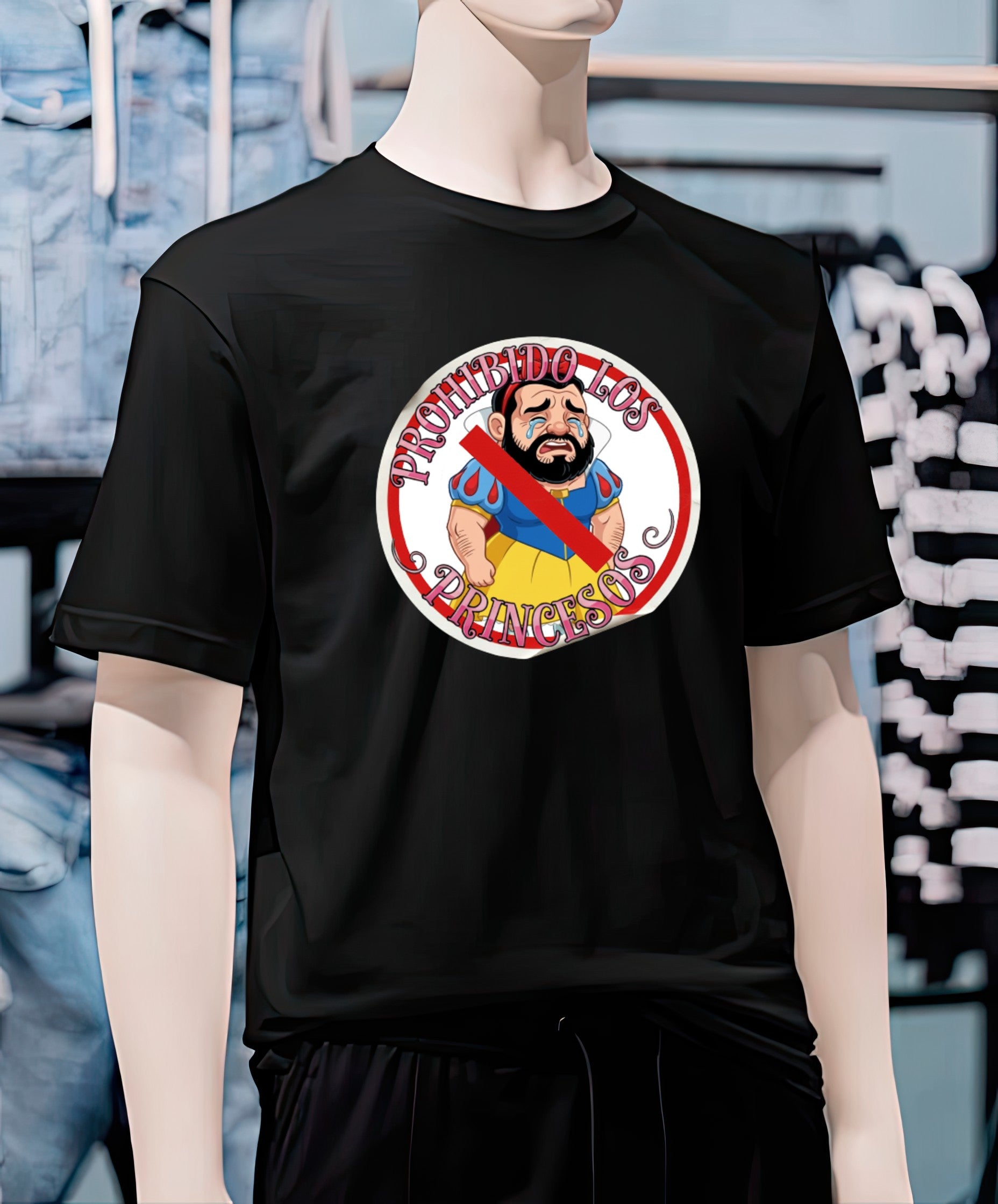 Playera PROHIBIDO LOS PRINCESOS