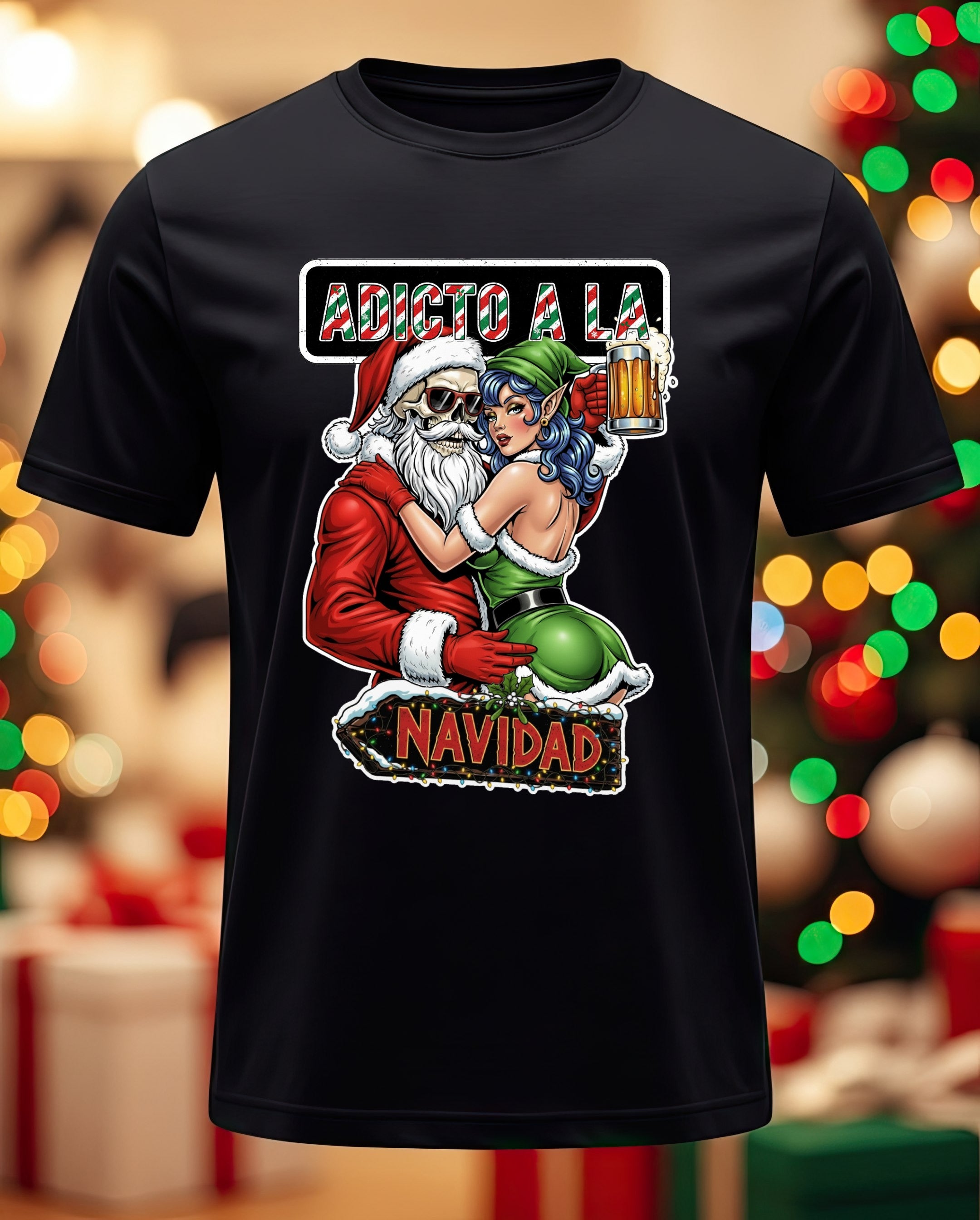 Playera Adicto a la Navidad
