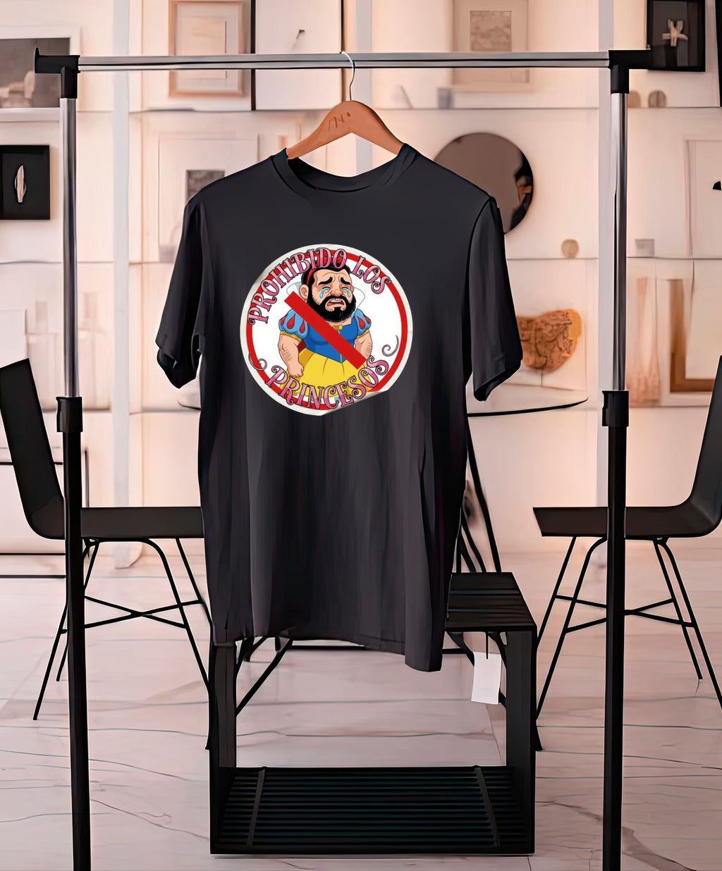 Playera PROHIBIDO LOS PRINCESOS