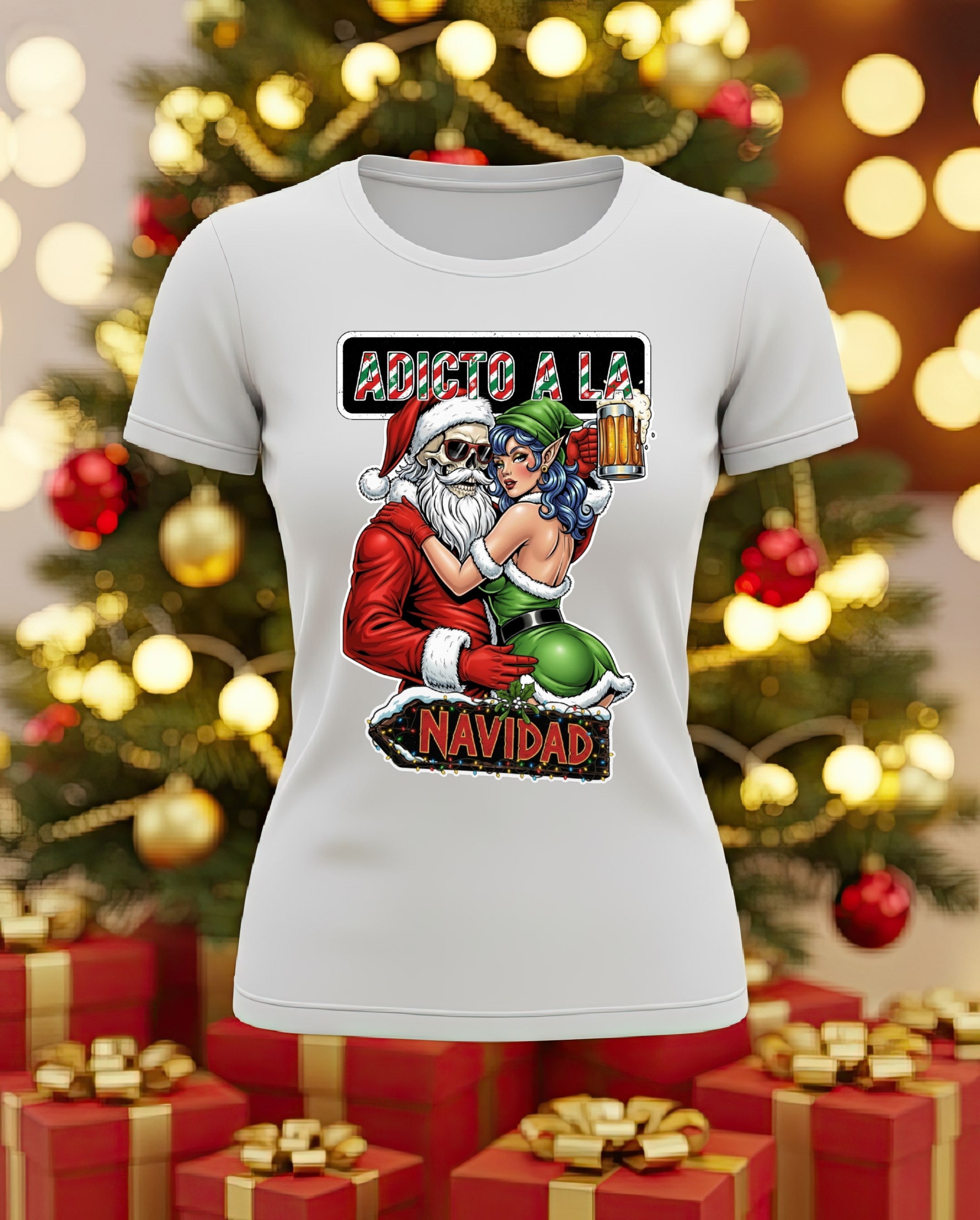 Playera Adicto a la Navidad