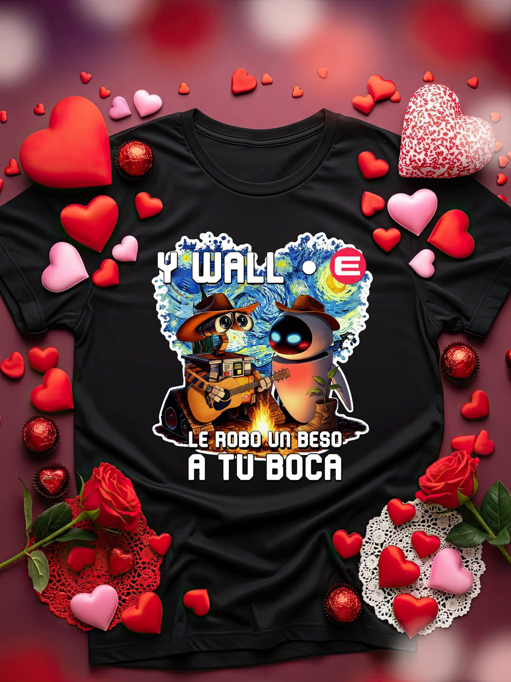 Playera Y WALLE ROBO UN BESO