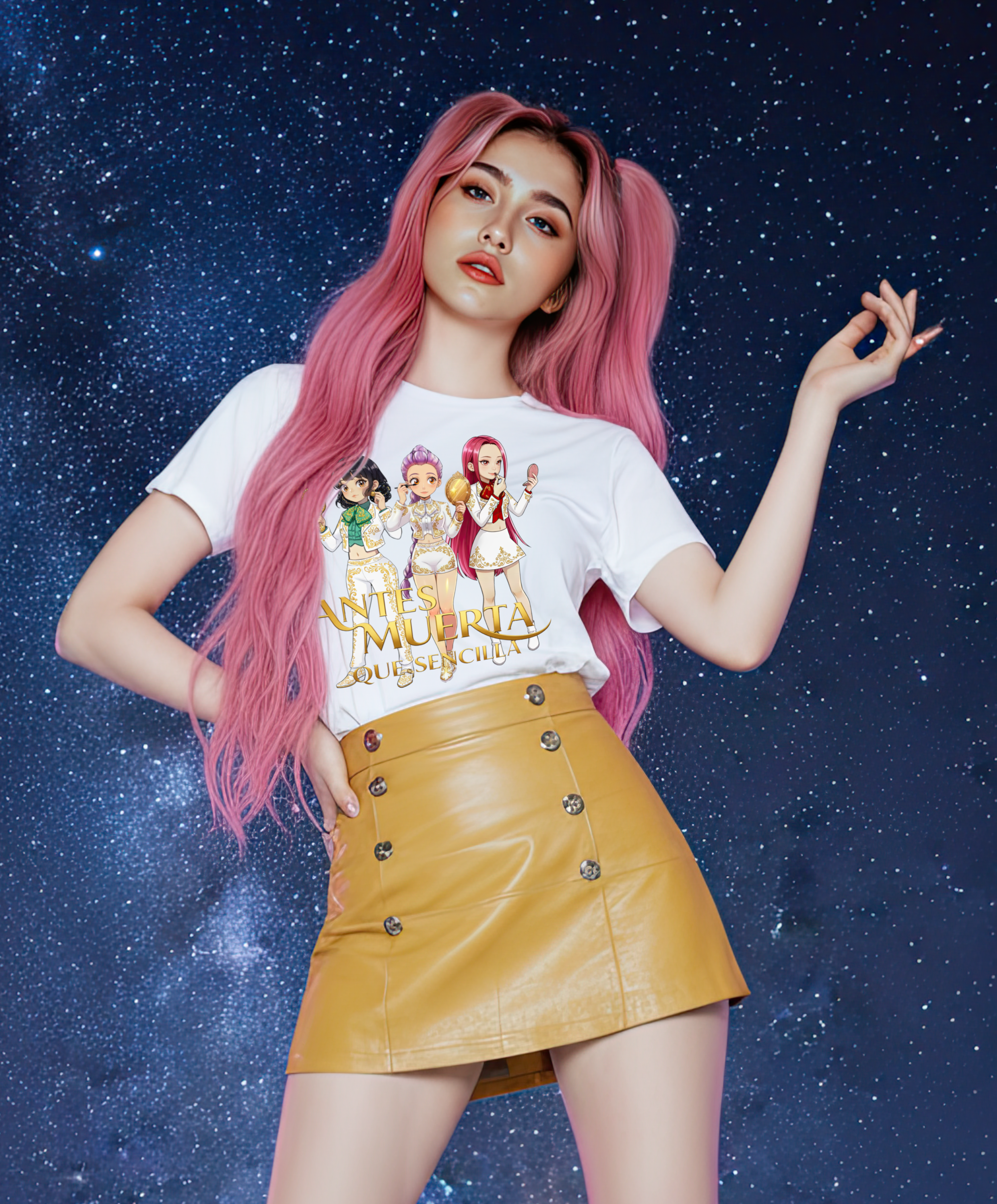 Playera Antes muerta que sencilla Plateada