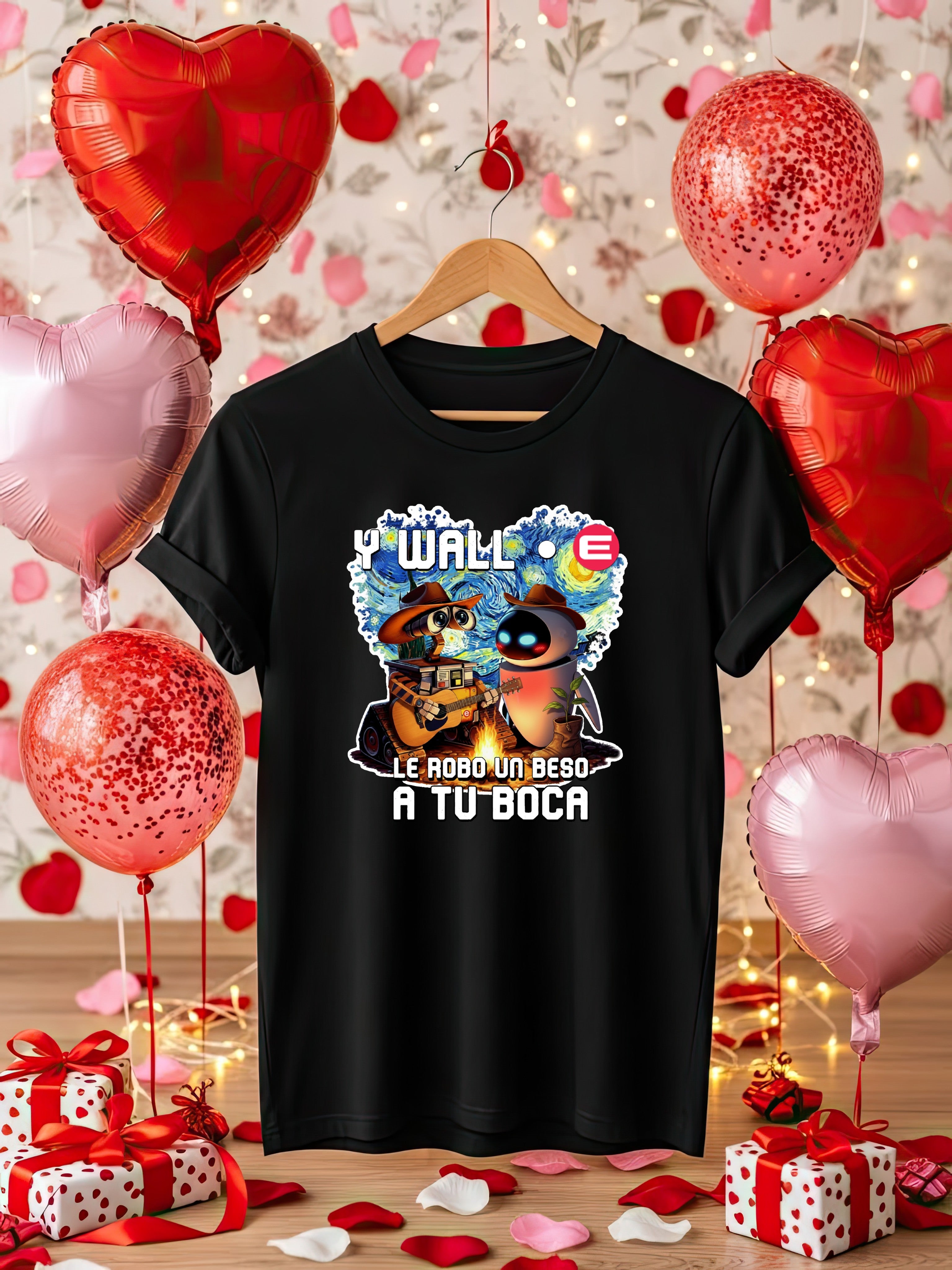 Playera Y WALLE ROBO UN BESO