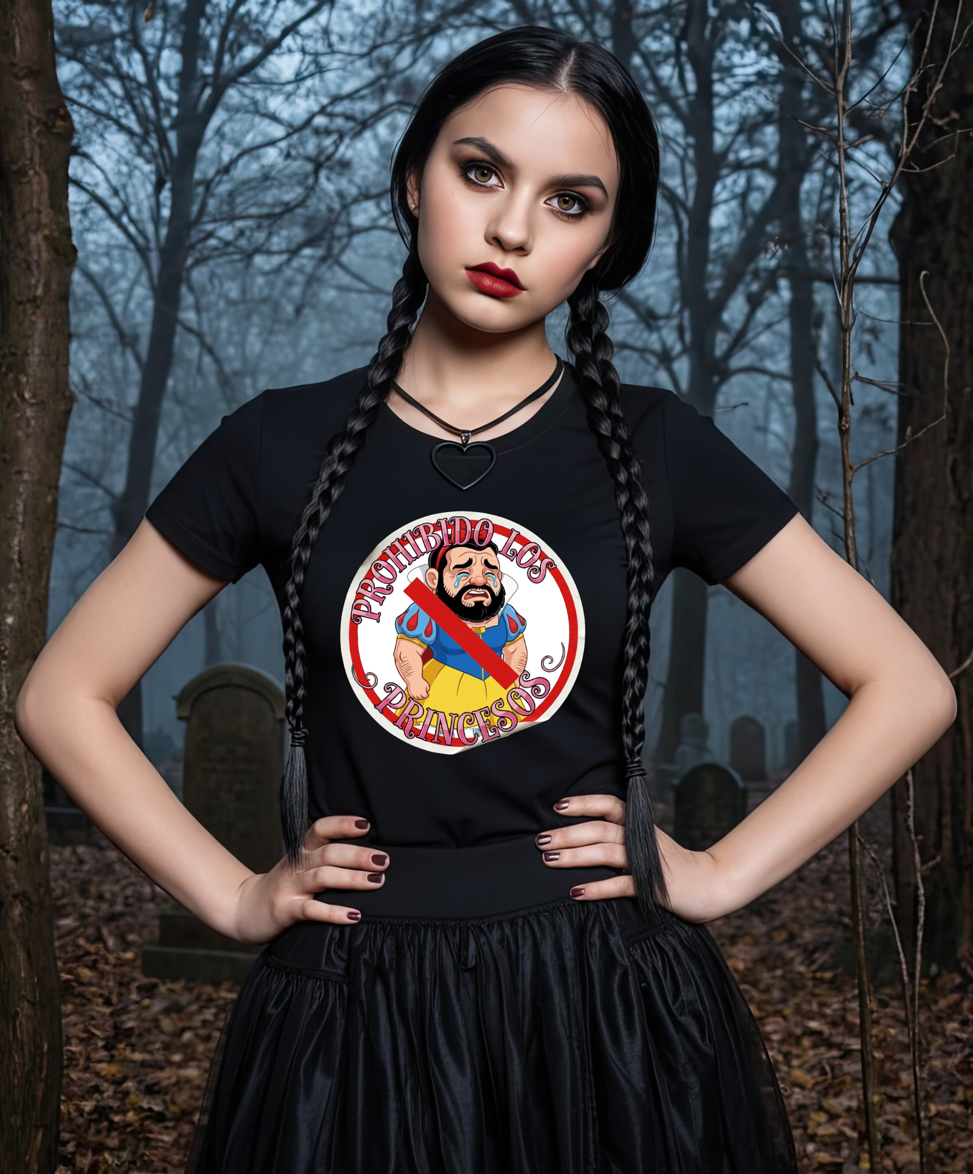 Playera PROHIBIDO LOS PRINCESOS