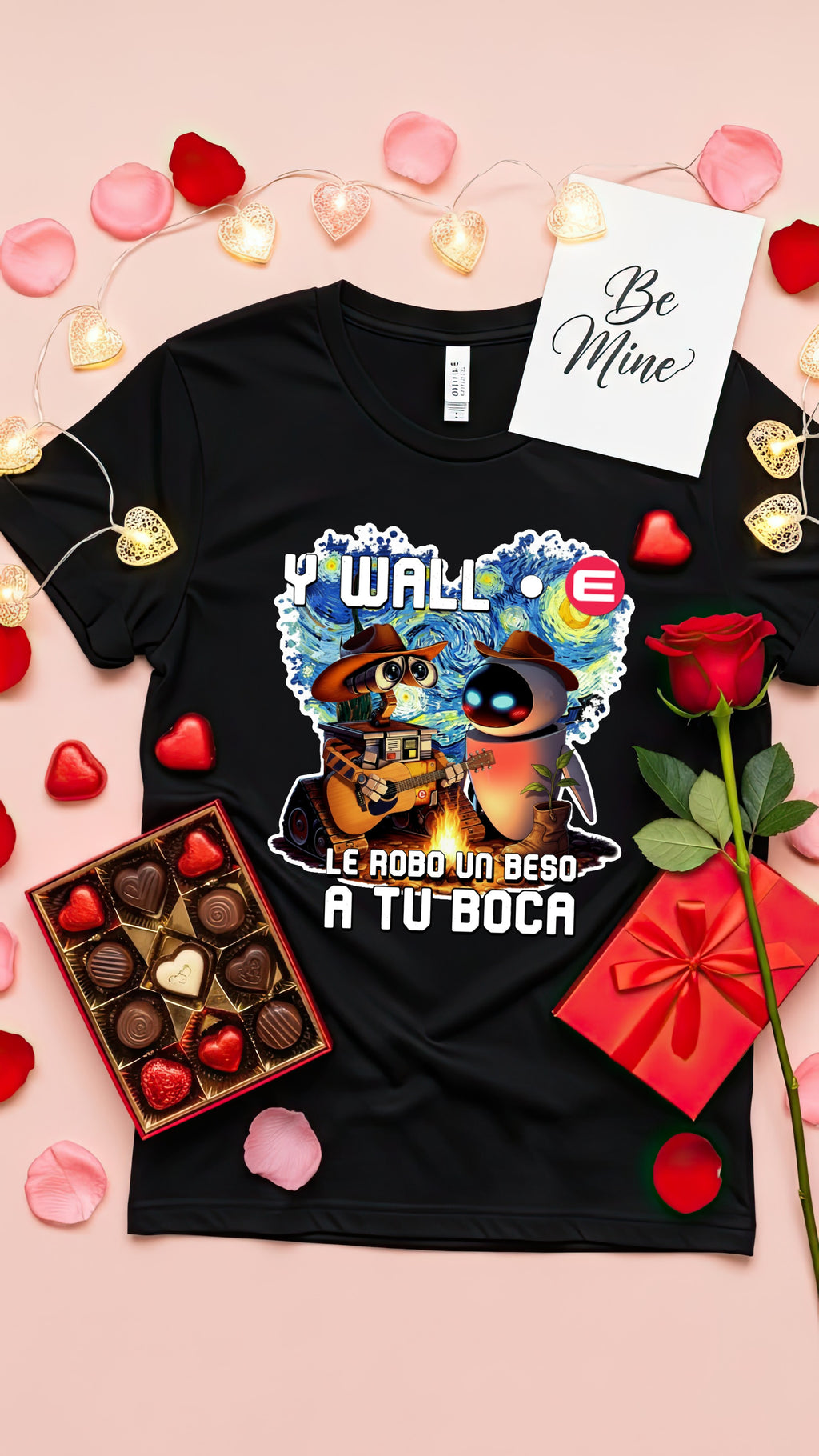 Playera Y WALLE ROBO UN BESO