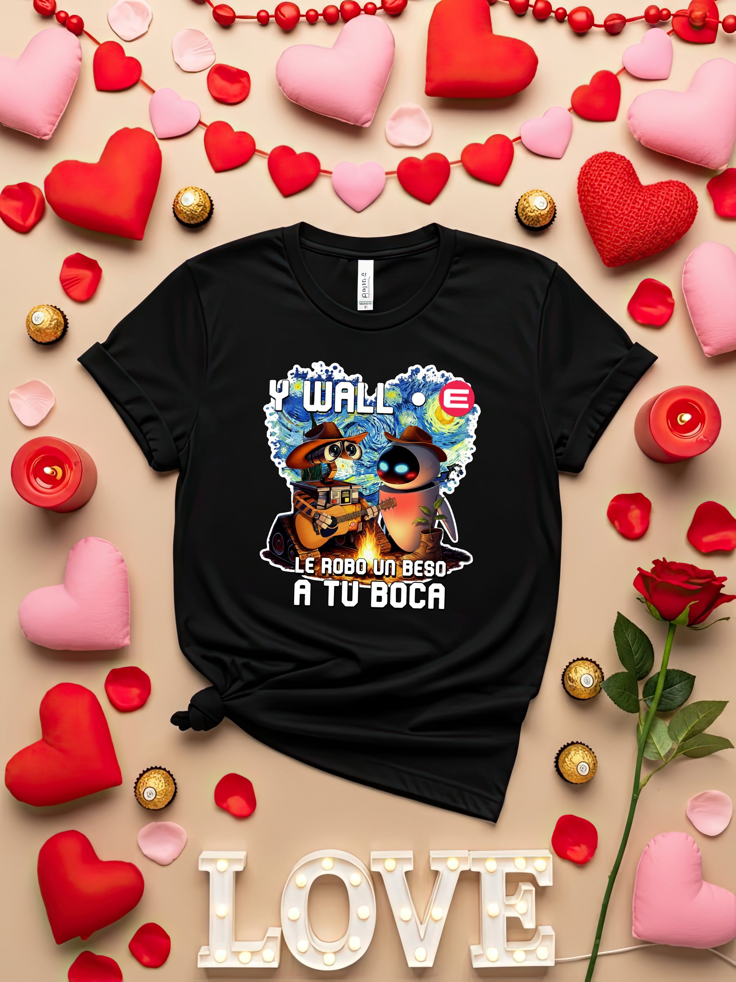 Playera Y WALLE ROBO UN BESO